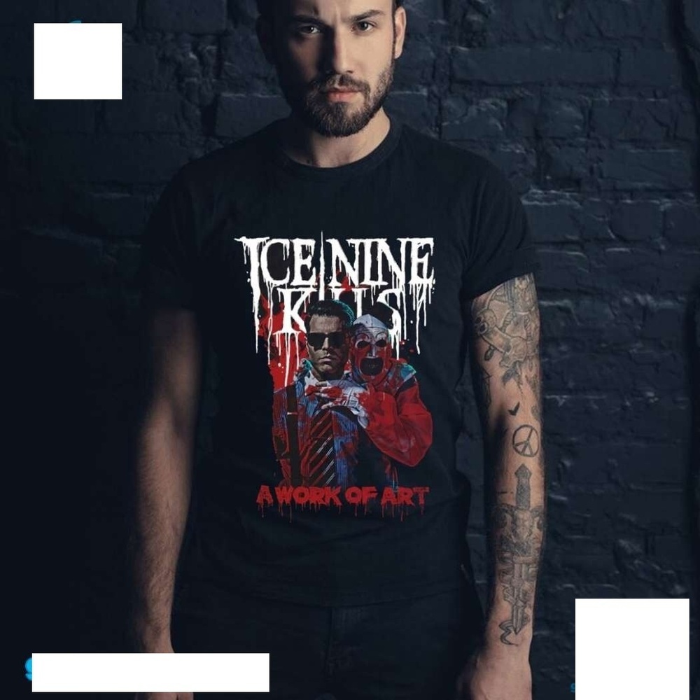 Ice Nine Kills X Terrifier 3 A Work Of Art  Unisex Shirt